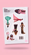 it girl inspired sticker sheet